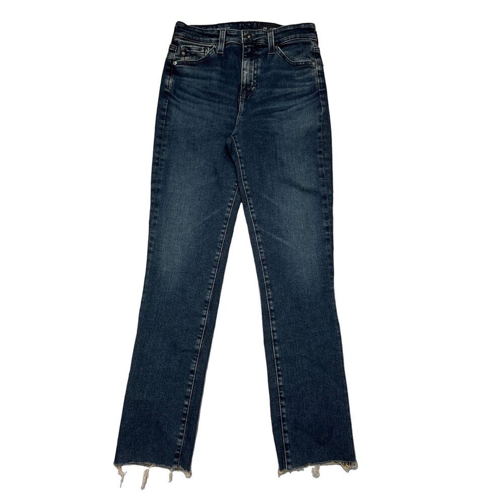 AG Adriano Goldschmied Mari High Rise Slim Straight Jeans 25x27.5 Japan Womens